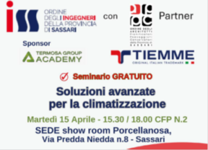 Seminario “Soluzioni avanzate per la climatizzazione” – Sassari 15 Aprile 2025.