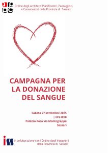 Iniziativa donazione sangue Sassari 27 settembre 2025