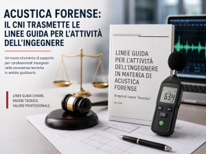 Acustica forense: il CNI trasmette le Linee guida per l’attività dell’Ingegnere