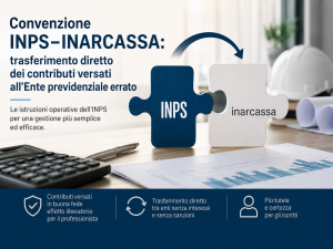 Convenzione INPS–INARCASSA: trasferimento diretto dei contributi versati all’Ente previdenziale errato
